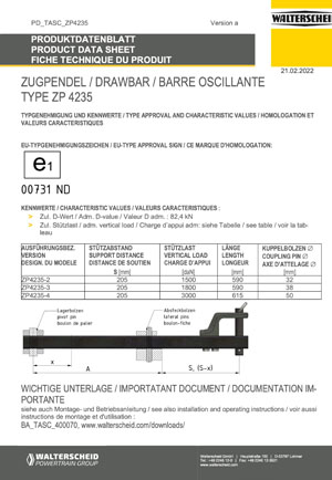 Drawbar ZP4235