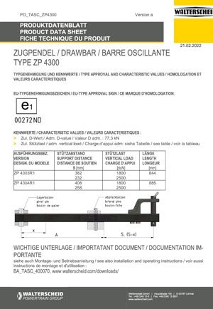Drawbar ZP4300
