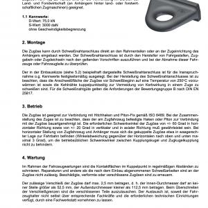 Bedienungsanleitung Zugöse ZOTEK50