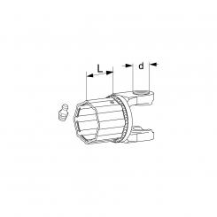 GEHÄUSE K31B 2100 L77,1 NIP 1041488 La Walterscheid® Walterscheid® Clutch housing K 31B - 1041488