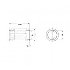KNP1 3/8-6 L130 1045395 Ds Walterscheid® Walterscheid® Moyeu KNP 1 3/8-6 - 1045395