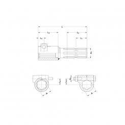 RED-STK KNP1 3/8-6 KF KWP1 3/4-6 L180 R-NUT 1083504 Ds Walterscheid® Walterscheid® Reducer KWP 1 3/4-6 - 1083504