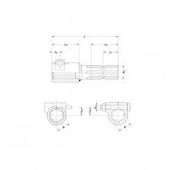 KP1 3/8-6 ST L175 R-NUT 1084343 Ds Walterscheid® Walterscheid® Extension KP 1 3/8-6 - 1084343