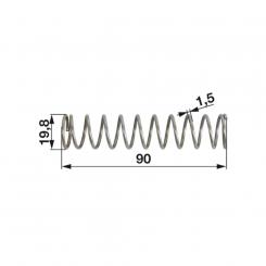 20,3X1,8X84,2 1099050 La Walterscheid® OHK top link hooks spare parts Walterscheid® Compression spring - 1099050