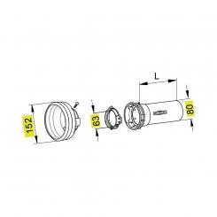 SCH25 A1500 8524100 WW2380 1109840 La Walterscheid® Walterscheid® Schutzhälfte aussen SCH 25 - 1109840