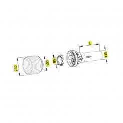 PGH30V A1000 863409 K 1113020 La Walterscheid® Shaft guards Walterscheid® Safety guard half outer PGH 30V - 1113020