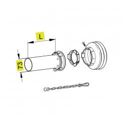 SCH25 J1500 8525120 K WW2580/480 1116840 La Walterscheid® Walterscheid® Schutzhälfte innen SCH 25 - 1116840