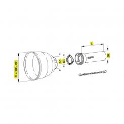 SCH25 A1000 852551 K WW2370 1166095 La Walterscheid® Walterscheid® Safety guard half outer SCH 25 - 1166095