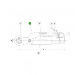 SPERRKLINKE ASST-B L219 1204670 La Walterscheid® ASST-B clamping pin spare parts Walterscheid® Bolt ASST-B - 1204670