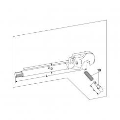 KOLBENSTANGE CAT.4 D50 L507 M42X2 HAKEN HD 1205114 La Walterscheid® Bras supérieur seuls HOLHSC-120 Cat.4 Walterscheid® Tige de piston+accrocher HOL-C120 CAT.4 - 1205114