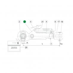 SPERRKLINKE ADSST/S L156,5 1205659 La Walterscheid® ADSST stabilisers Walterscheid® Bolt ADSST/S - 1205659