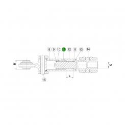 ASST-B DI42 DA48 L36,5 FE/A-DIN50938 1308454 La Walterscheid® ASST-B avec goupille de serrage seul Walterscheid® Pontet 48 - 1308454