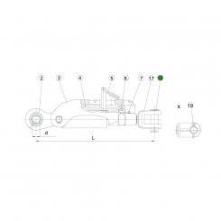 D25,4 L76 B7,3 ZN12C 1308498 La Walterscheid® ADSST spare parts Walterscheid® Pin 80 - 1308498