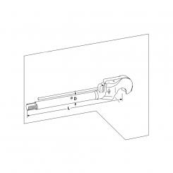KOLBENSTANGE CAT.3H D36 L502 M30X2 HAKEN 1309472 La Walterscheid® Spare parts HOLHSC-63 - C90 Walterscheid® Piston rod+Hook HOL-C70 CAT.3H - 1309472