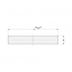 PROFIL KWP6X21X25V L400 1327378 Ds Walterscheid® Walterscheid® Profil KWP - 1327378