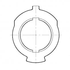 DRUCKSCHEIBE K62/2 L6,3 BLAU 1351795 La Walterscheid® Walterscheid® Rondelle de pression K 62/2 - 1351795