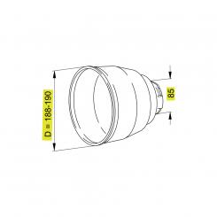 SC-TRICHTER25 D190 L180 WW70 SHR 1365248 La Walterscheid® Walterscheid® Guard cone SC 25 - 1365248