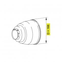SC-TRICHTER05 D168 L146 WW70 LANGLOCHSHR 1365251 La Walterscheid® Walterscheid® Guard cone SC 05 - 1365251