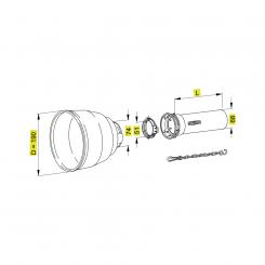 SCH15 A1000 851551 K WW2270/2370 1368365 La Walterscheid® Walterscheid® Safety guard half outer SCH 15 - 1368365