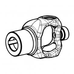 NG P675 RD40H8 P12 GM14 L138 ZENTG-LAGER 1696724 La Walterscheid® Wide Angle Connecting Yokes Walterscheid® Hub yoke NG P675 - 1696724