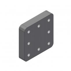 210x210x40 mm/1x145x145M20-8H 8004472 La Walterscheid® Anhängetechnik Walterscheid® Montageplatte ASP7145-210 - 8004472