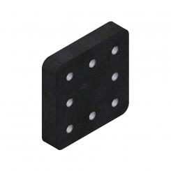 210x210x40 mm/1x130x130M20-8H 8004920 La Walterscheid® Anhängetechnik Walterscheid® Montageplatte ASP7130-210 - 8004920