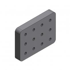 210x282x40 mm/2x130x130M20-12H 8004921 La Walterscheid® Anhängetechnik Walterscheid® Montageplatte ASP7130-210x2 - 8004921