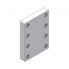 160x160x30/2x120x120M20-8H 8005501 La Walterscheid® Anhängetechnik Walterscheid® Montageplatte ASP7120x2 - 8005501
