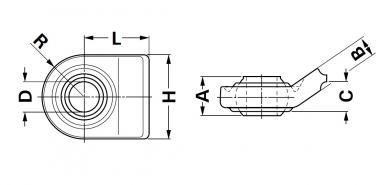 UL CAT.1/2 B28,7-30,73 L100,3 76X17,6 GEWINKELT Kugelgelenkkopf Unterlenker 4 Walterscheid® Rotule pour bras inférieur Walterscheid® Articulation a rotule UL CAT.1/2 - 1200911