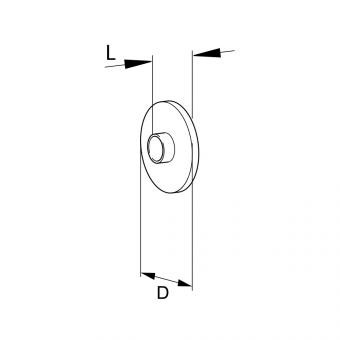FÜHRUNGSNABE 220 WW70 GEHÄRTET 1044283 La Walterscheid® Walterscheid® Guide hub 220 - 1044283