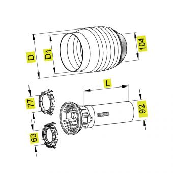 PGH20 A1000 862760 TR=SW-HT 1116464 La Walterscheid® Walterscheid® Schutzhälfte aussen PGH 20 - 1116464