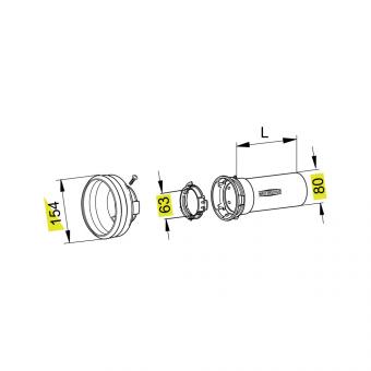 SCH25 A1500 8525120 WW2580 1116539 La Walterscheid® Walterscheid® Schutzhälfte aussen SCH 25 - 1116539