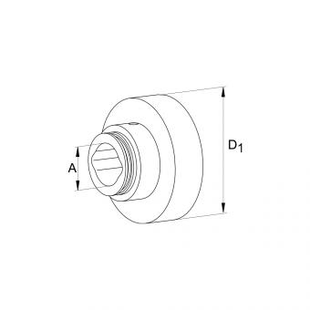NABE IFM/L 2200 PR1 SC15 SPB10 L61,5 60° 1139562 La Walterscheid® Drehspielkupplungen Walterscheid® Nabe IFM/L 2200 - 1139562