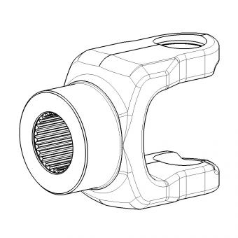 NG P800 ZNP60X2-28 L165 SCHEIBE 1156757 La Walterscheid® Standard yokes Walterscheid® Hub yoke NG P800 - 1156757