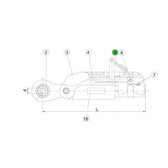 SPLENTRING 65X4,5 180° 1204044 La Walterscheid® ASST-B|S bolt spare parts Walterscheid® Splintering 0 - 1204044