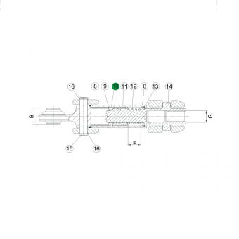 FÜHRUNGSRING-ADSST DI32,2 DA49,7 L11 ZN10C 1205628 La Walterscheid® ADSST-S seul Walterscheid® Bague de guidage ADSST - 1205628