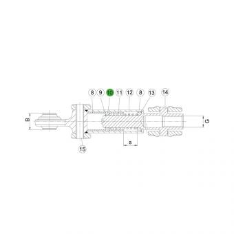 FÜHRUNGSRING-ASST-B DI32,2 DA49,7 L11 ZN10C 1308144 La Walterscheid® ASST-B|S bolt spare parts Walterscheid® Guide ring ASST - 1308144