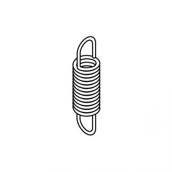 UH-C CAT.1+2+3 DA16X1,6 L46,8 I15,75 NIRO 1308524 La Walterscheid® Crochets de bras inférieur seuls UHK-C Walterscheid® Ressort en traction Cat. 1-2-3 - 1308524