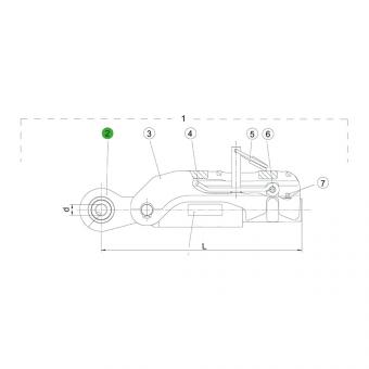 ASST-B KH25,4-51 L246 1309379 La Walterscheid® ASST-B|S bolt spare parts Walterscheid® Housing ASST-B - 1309379