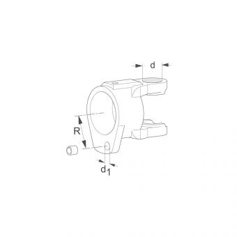 KG K61/1 2200 R42 B8,1/12° L80 B52 1333285 La Walterscheid® Walterscheid® Clutch yoke K61/1 - 1333285