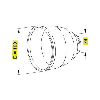 SC-TRICHTER15 D190 L180 WW70 SHR 1365247 La Walterscheid® Walterscheid® Cône protecteur SC 15 - 1365247