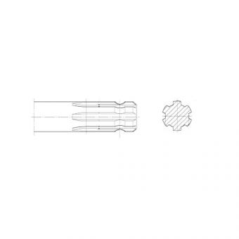 PROFIL KWP1 1/8-6 L400 1 1 8 6 La Walterscheid® Walterscheid® Profil KWP 1 1/8-6 - 1045465