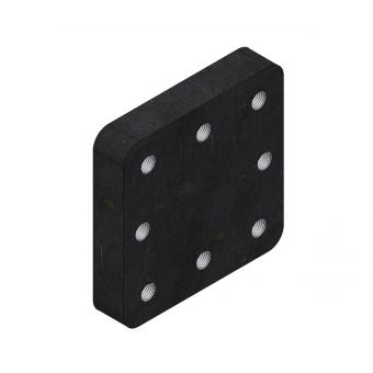 210x210x40 mm/1x145x145/160M20-8H 8004473 La Walterscheid® Hitches Mounting Plate ASP7160-210