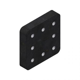 210x210x40 mm/1x130x130M20-8H 8004920 La Walterscheid® Hitches Walterscheid® Mounting Plate ASP7130-210 - 8004920