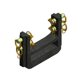 W=389/32/25 mm-52x232/111+171 mm 8005108 La Walterscheid® Hitches Walterscheid® adjustable Drawbar Support ZPST4389F – 8005108