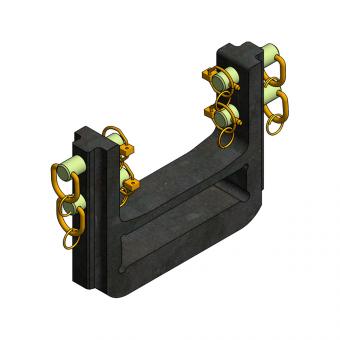 W=311/30/22 mm-52x232/93+153 mm 8005109 La Walterscheid® Hitches Walterscheid® adjustable Drawbar Support ZPST4311F – 8005109
