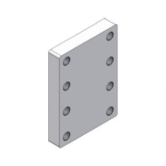 160x160x30/2x120x120M20-8H 8005501 La Walterscheid® Technique d’attelage Walterscheid® Plaque de montage ASP7120x2 - 8005501
