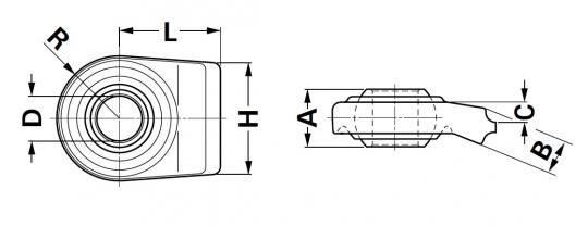 UL CAT.3 B37-45 L80 90X25 GEWINKELT Kugelgelenkkopf Unterlenker 5 Walterscheid® Ball ends for lower links Walterscheid® Ball part of joint UL CAT.3 - 1200438