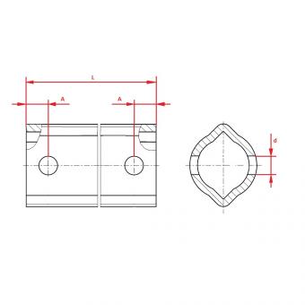 PROFIL 1B 1400 SPB11 13 BDS Standardbild 1b La Walterscheid® Telescopic Sections Walterscheid® Profile 1b - 1123385