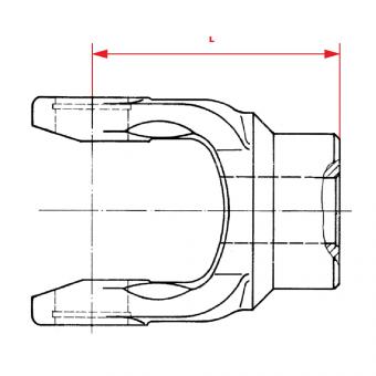 NG 2300 RD35H8 L91  Walterscheid® Walterscheid® Mâchoire alésée NG 2300 - 1041647
